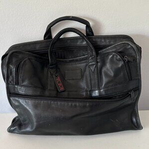 TUMI Leather Double Handle Briefcase Laptop Bag Tote